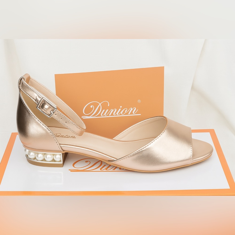 👠 Dunion Rose Gold Flats – Size 9 – NWT
